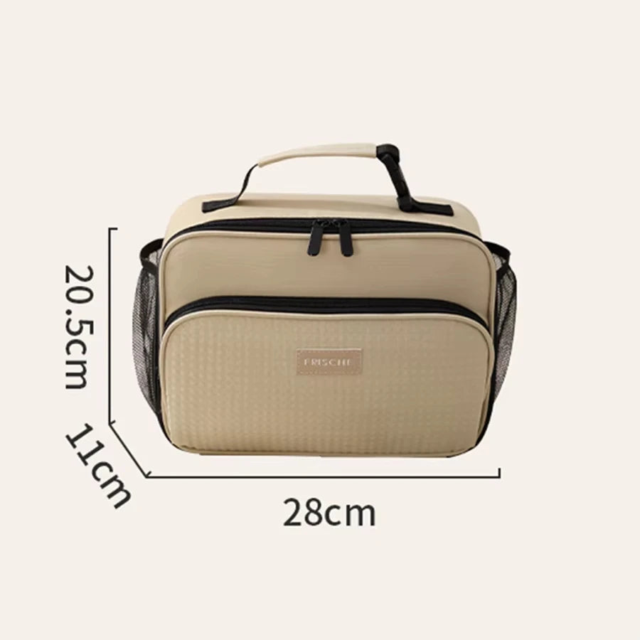 Capacity Hand-Held Insulated Bag, Insulated Lunch Box Bag, Student Thickened Waterproof Lunch Bag