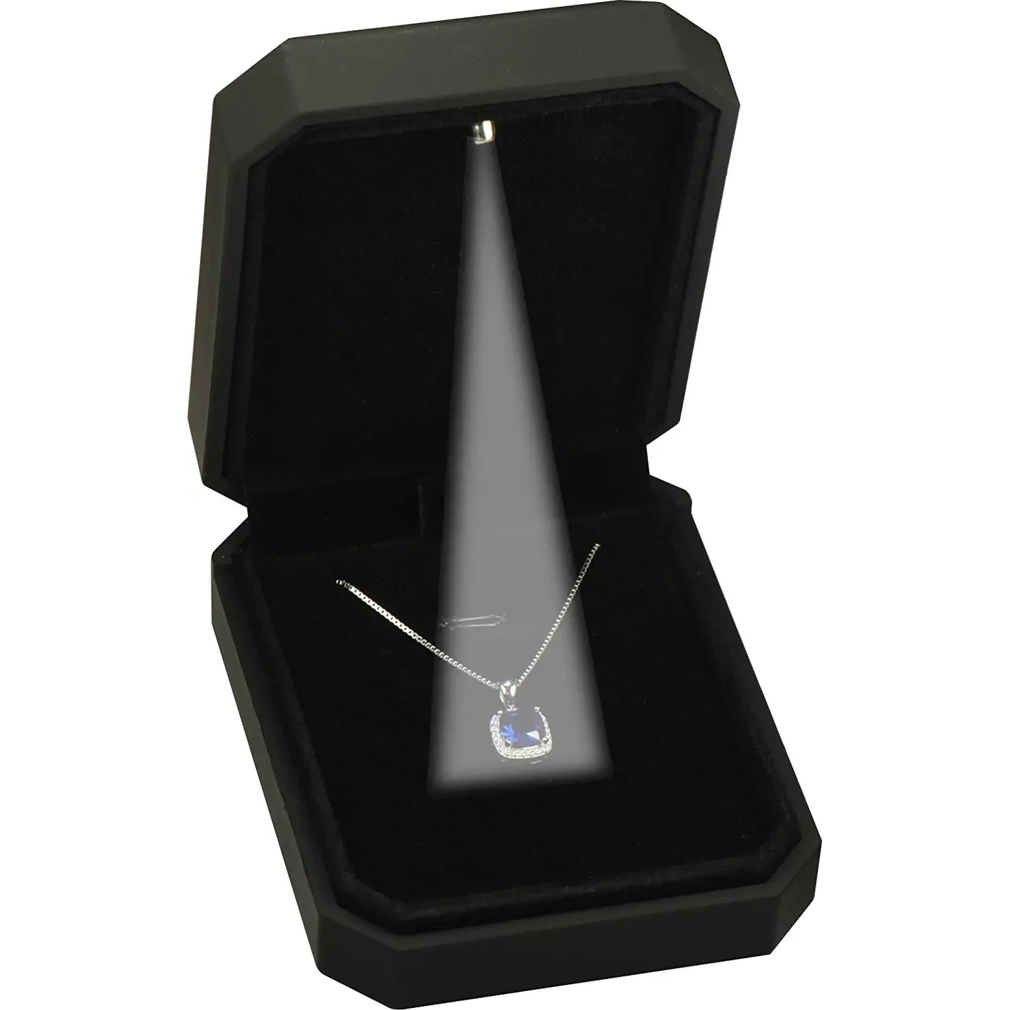 LED Jewelry Box Ring Box with LED Light Engagement Wedding Rings Case Boxes Pendant Earring Display Case Storage Jewellery Gift