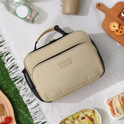 Capacity Hand-Held Insulated Bag, Insulated Lunch Box Bag, Student Thickened Waterproof Lunch Bag